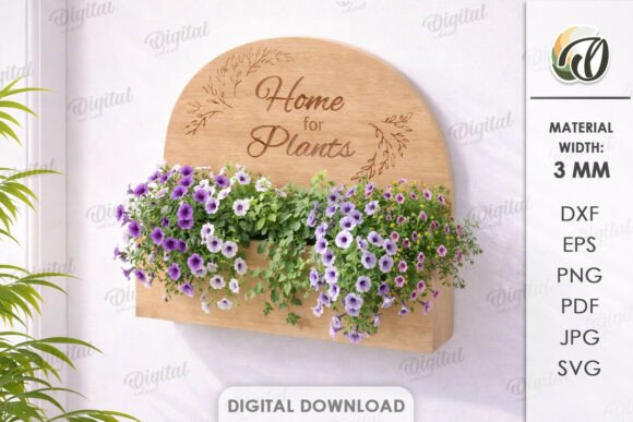3D Planter Box Laser Cut: Digital Design Files for Your Projects