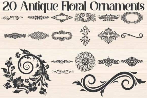 Antique Floral Ornament: Timeless Design Elements