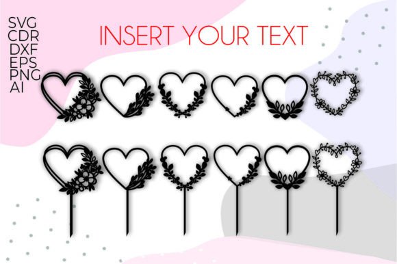 Beautiful Heart & Wreath Frame SVGs for DIY Projects