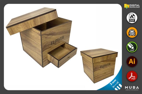Crafting Elegance: The Digital Wooden Drawer Box Project
