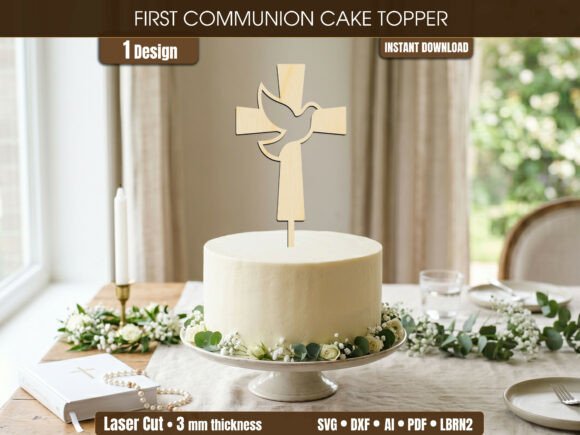 Create a Stunning First Holy Communion Cake Topper