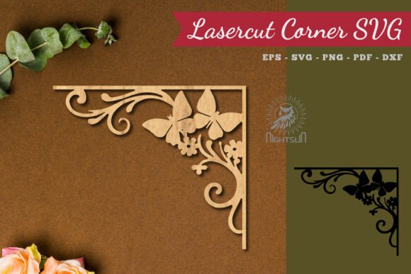Decorative Corner Lasercut Decoration