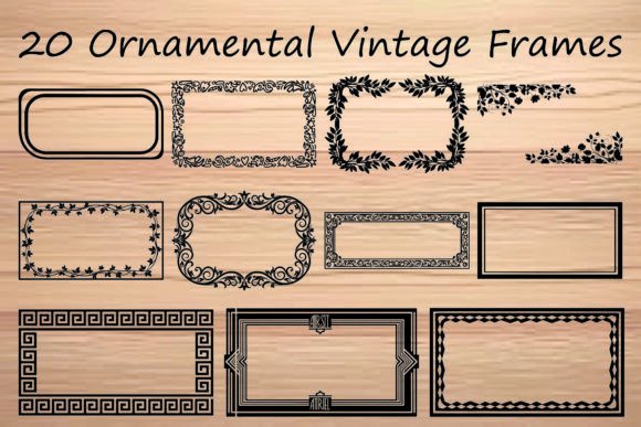 Elevate Your Designs with Vintage Ornamental Frames
