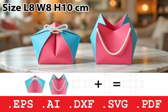 Petal Top Gift Bag with Rope Handle: Elegant Packaging