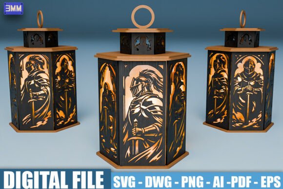 Transform Your Space with a Knight Lantern SVG